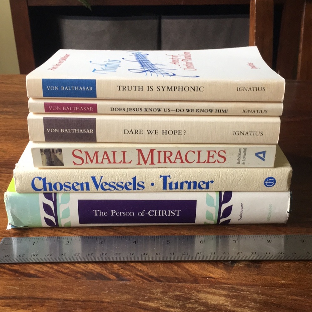 Set of 6 Religious Faith Christian Book Collection - Von Balthasar, Berkouwer